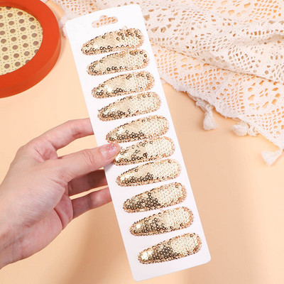 10 buc/set agrafe de păr din metal cu paiete decolorate coreene pentru copii, fete, agrafe de păr lucrate manual, agrafe BB, accesorii pentru păr