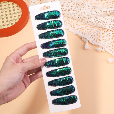 10 buc/set agrafe de păr din metal cu paiete decolorate coreene pentru copii, fete, agrafe de păr lucrate manual, agrafe BB, accesorii pentru păr