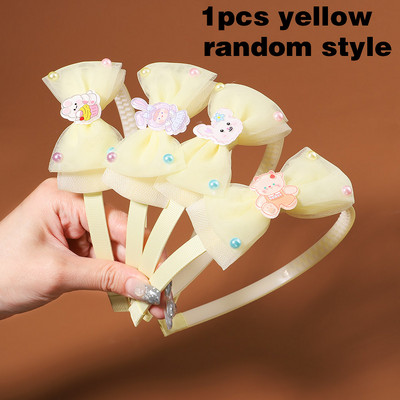 1 komad nasumičnih stilova, slatke gumice za kosu sa zečjim ušima od organze za djevojčice, slatke trake za kosu s mašnom princeze, biserni dodaci za kosu, dječji dar