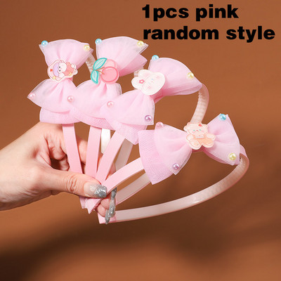 1 komad nasumičnih stilova, slatke gumice za kosu sa zečjim ušima od organze za djevojčice, slatke trake za kosu s mašnom princeze, biserni dodaci za kosu, dječji dar