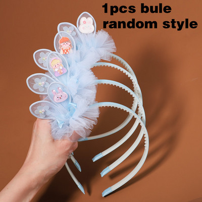 1 komad nasumičnih stilova, slatke gumice za kosu sa zečjim ušima od organze za djevojčice, slatke trake za kosu s mašnom princeze, biserni dodaci za kosu, dječji dar