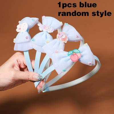 1 komad nasumičnih stilova, slatke gumice za kosu sa zečjim ušima od organze za djevojčice, slatke trake za kosu s mašnom princeze, biserni dodaci za kosu, dječji dar