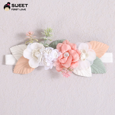 Шифон, цветя, дантела, лента за глава за момиченце, сладки ленти за коса за деца, лента за глава за бебета, деца, шапки, аксесоари за коса, подарък