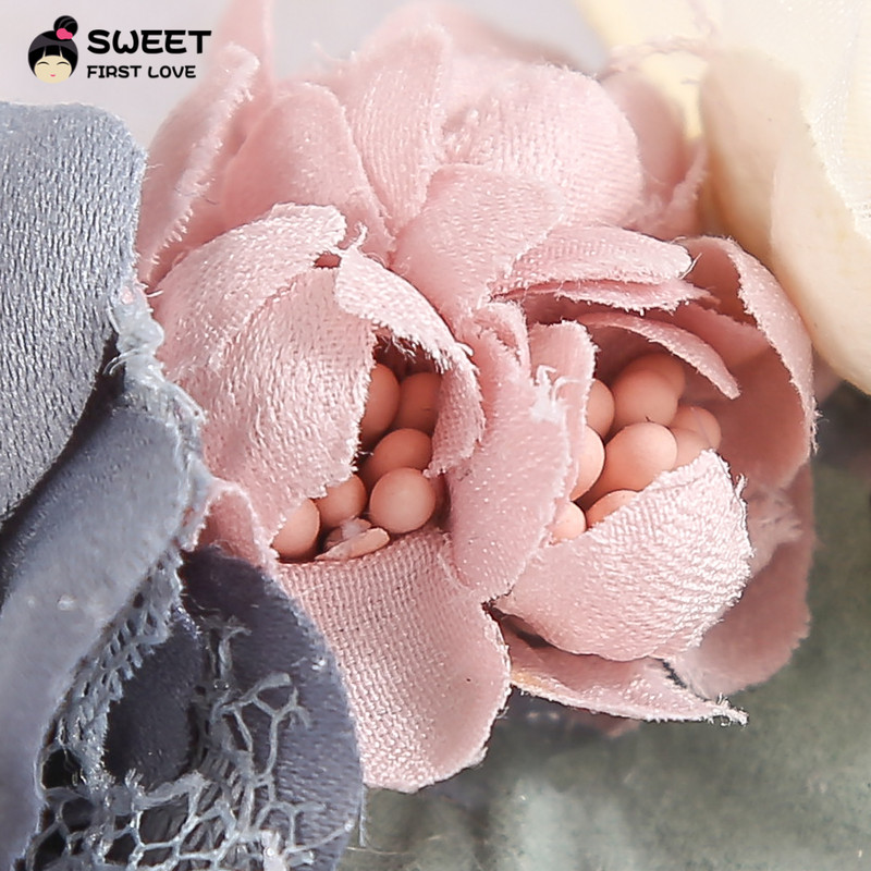 Шифон, цветя, дантела, лента за глава за момиченце, сладки ленти за коса за деца, лента за глава за бебета, деца, шапки, аксесоари за коса, подарък