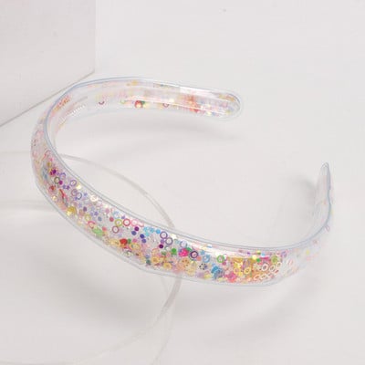 Bentite minunate pentru copii Cerce de păr cu paiete transparente, cu dinți, bentite cu sclipici pentru fete, accesorii de păr dulce coreene