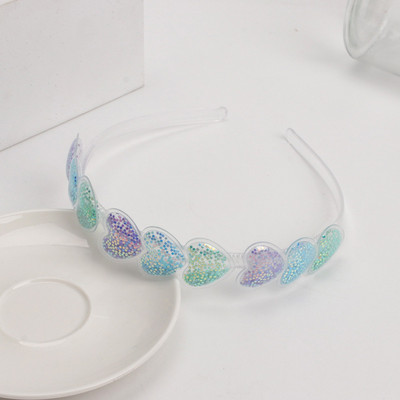 Bentite minunate pentru copii Cerce de păr cu paiete transparente, cu dinți, bentite cu sclipici pentru fete, accesorii de păr dulce coreene