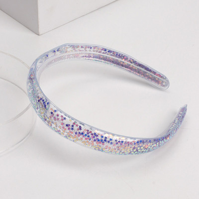 Bentite minunate pentru copii Cerce de păr cu paiete transparente, cu dinți, bentite cu sclipici pentru fete, accesorii de păr dulce coreene