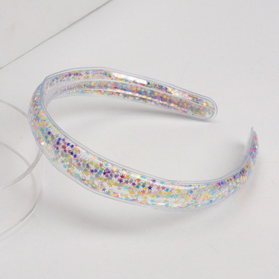 Bentite minunate pentru copii Cerce de păr cu paiete transparente, cu dinți, bentite cu sclipici pentru fete, accesorii de păr dulce coreene