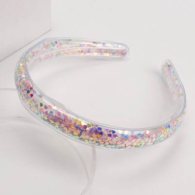 Bentite minunate pentru copii Cerce de păr cu paiete transparente, cu dinți, bentite cu sclipici pentru fete, accesorii de păr dulce coreene