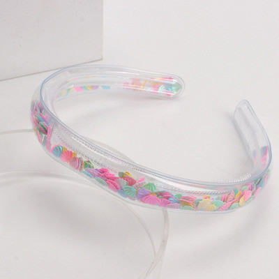 Bentite minunate pentru copii Cerce de păr cu paiete transparente, cu dinți, bentite cu sclipici pentru fete, accesorii de păr dulce coreene