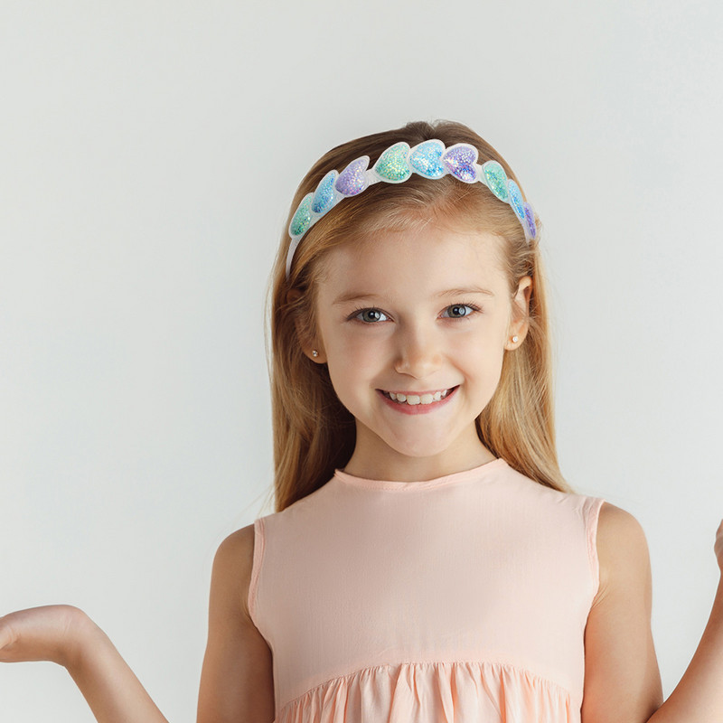 Bentite minunate pentru copii Cerce de păr cu paiete transparente, cu dinți, bentite cu sclipici pentru fete, accesorii de păr dulce coreene