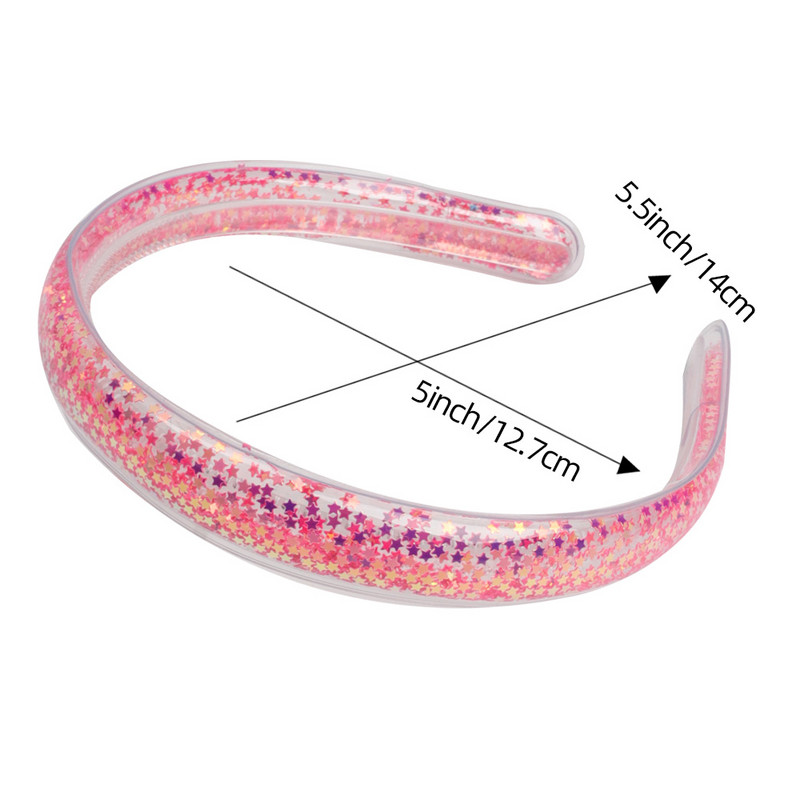 Bentite minunate pentru copii Cerce de păr cu paiete transparente, cu dinți, bentite cu sclipici pentru fete, accesorii de păr dulce coreene