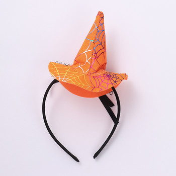 Στεφάνη μαλλιών Απόκριες μάγισσα με μυτερό καπέλο κεφαλόδεσμος ιστός αράχνης καπέλο μάγισσας Φεστιβάλ πάρτι χορού παράσταση Φιόγκος δαντέλα φουρκέτα