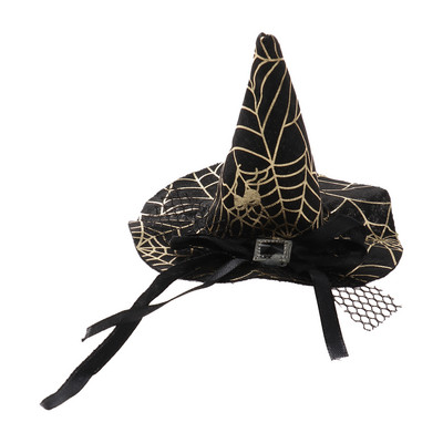 Обръч за коса Хелоуин остра шапка на вещица лента за глава паяжина шапка на вещица призрак фестивал парти танцово шоу лък дантела фиби лента за глава