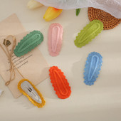 5 bucăți/set nou agrafă de păr din țesătură solidă temperament coreean drăguț cu clemă BB, accesorii simple de păr pentru copii