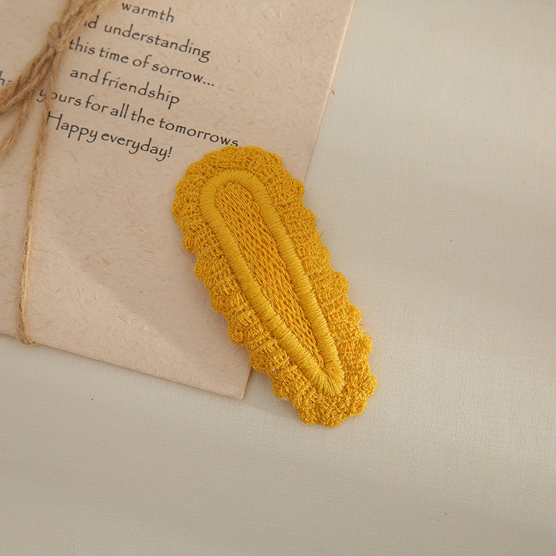 5 bucăți/set nou agrafă de păr din țesătură solidă temperament coreean drăguț cu clemă BB, accesorii simple de păr pentru copii