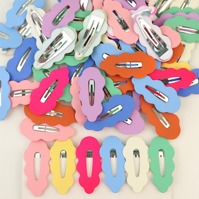 10 kom./Part novih slatkih šarenih četvrtastih ukosnica u obliku kapi vode, plastičnih kopči za kosu, ukosnica za djevojčice, modni dodaci za kosu