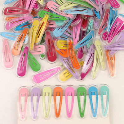 10 kom./Part novih slatkih šarenih četvrtastih ukosnica u obliku kapi vode, plastičnih kopči za kosu, ukosnica za djevojčice, modni dodaci za kosu