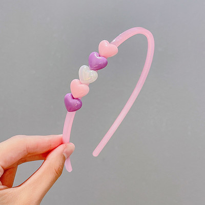 2/3 vnt / rinkinys Mergaitėms Mielos skaidrios gėlės Neslystančios plaukų juostelės vaikams akrilo plaukų lankelis galvos juostelės vaikams plaukų priedai