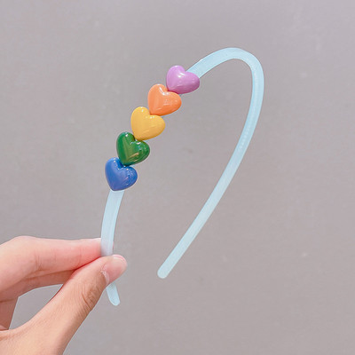 2/3 vnt / rinkinys Mergaitėms Mielos skaidrios gėlės Neslystančios plaukų juostelės vaikams akrilo plaukų lankelis galvos juostelės vaikams plaukų priedai