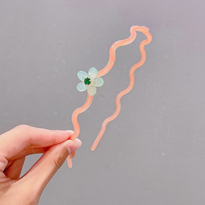 2/3 vnt / rinkinys Mergaitėms Mielos skaidrios gėlės Neslystančios plaukų juostelės vaikams akrilo plaukų lankelis galvos juostelės vaikams plaukų priedai