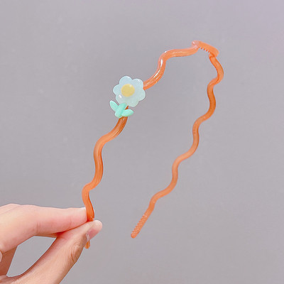 2/3 vnt / rinkinys Mergaitėms Mielos skaidrios gėlės Neslystančios plaukų juostelės vaikams akrilo plaukų lankelis galvos juostelės vaikams plaukų priedai