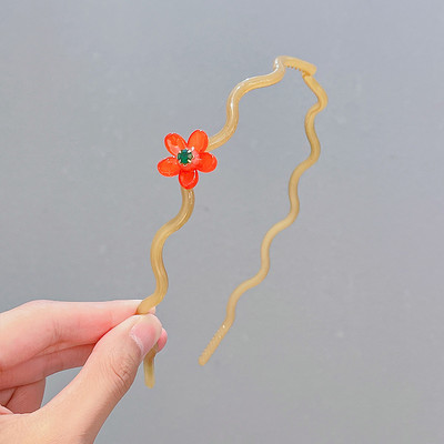 2/3 vnt / rinkinys Mergaitėms Mielos skaidrios gėlės Neslystančios plaukų juostelės vaikams akrilo plaukų lankelis galvos juostelės vaikams plaukų priedai