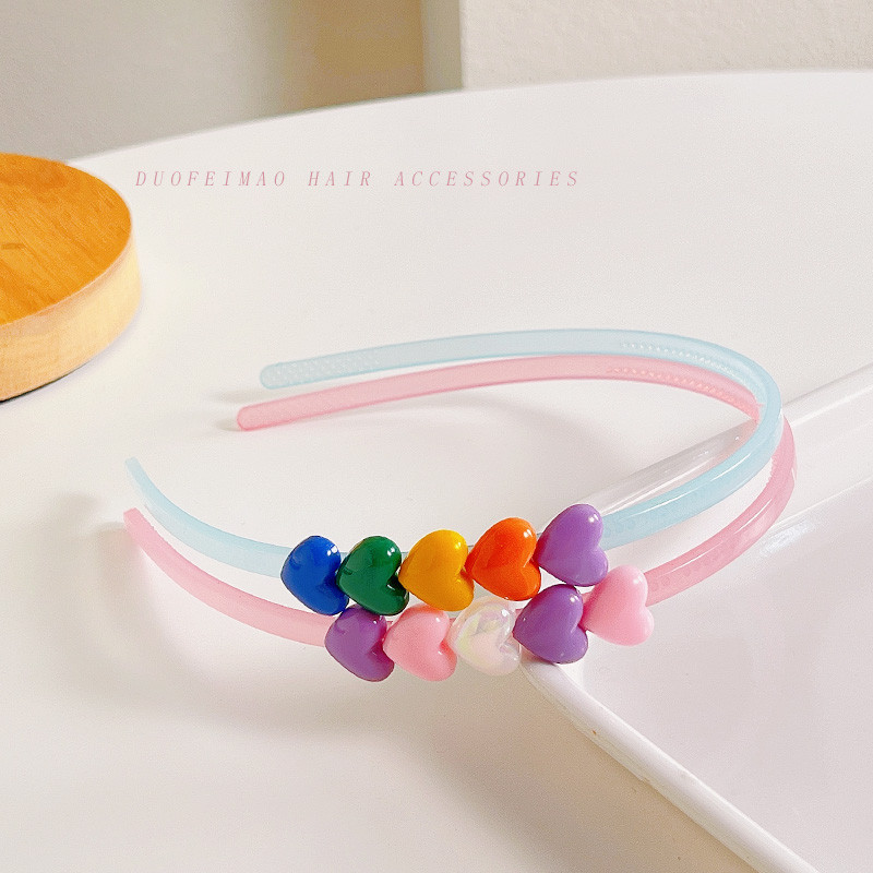 2/3 vnt / rinkinys Mergaitėms Mielos skaidrios gėlės Neslystančios plaukų juostelės vaikams akrilo plaukų lankelis galvos juostelės vaikams plaukų priedai