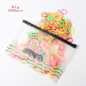 Pachet de 1000/500 No More Snags Bobble mici de păr Mini legături de păr pentru suport pentru coadă de cal Benzi elastice pentru păr Accesorii de păr la modă