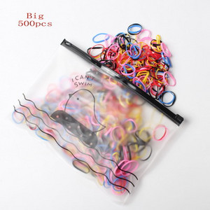 Pachet de 1000/500 No More Snags Bobble mici de păr Mini legături de păr pentru suport pentru coadă de cal Benzi elastice pentru păr Accesorii de păr la modă