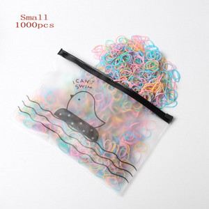 Pachet de 1000/500 No More Snags Bobble mici de păr Mini legături de păr pentru suport pentru coadă de cal Benzi elastice pentru păr Accesorii de păr la modă