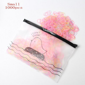 Pachet de 1000/500 No More Snags Bobble mici de păr Mini legături de păr pentru suport pentru coadă de cal Benzi elastice pentru păr Accesorii de păr la modă