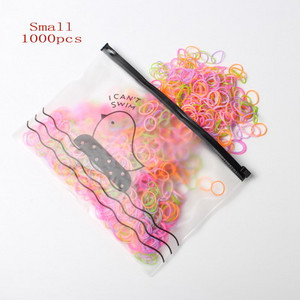 Pachet de 1000/500 No More Snags Bobble mici de păr Mini legături de păr pentru suport pentru coadă de cal Benzi elastice pentru păr Accesorii de păr la modă