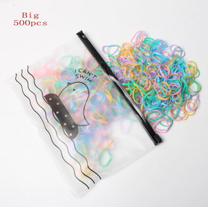 Pachet de 1000/500 No More Snags Bobble mici de păr Mini legături de păr pentru suport pentru coadă de cal Benzi elastice pentru păr Accesorii de păr la modă