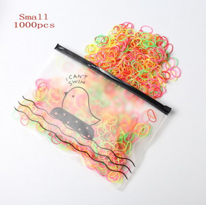 Pachet de 1000/500 No More Snags Bobble mici de păr Mini legături de păr pentru suport pentru coadă de cal Benzi elastice pentru păr Accesorii de păr la modă