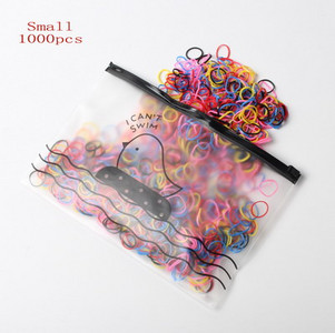 Pachet de 1000/500 No More Snags Bobble mici de păr Mini legături de păr pentru suport pentru coadă de cal Benzi elastice pentru păr Accesorii de păr la modă