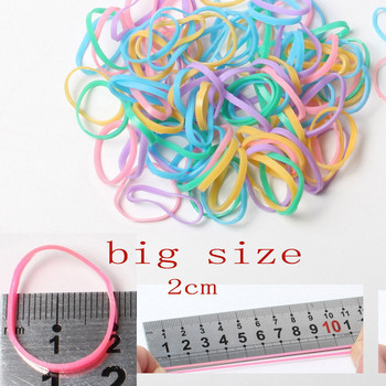 1000/500pack No More Snags Small Hair Bobbles Mini Hair Ties for Ponytail Holt Ελαστική μπανέλα Μόδα αξεσουάρ μαλλιών