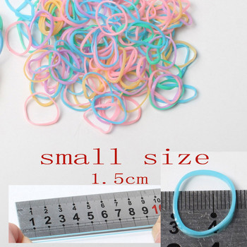 1000/500pack No More Snags Small Hair Bobbles Mini Hair Ties for Ponytail Holt Ελαστική μπανέλα Μόδα αξεσουάρ μαλλιών