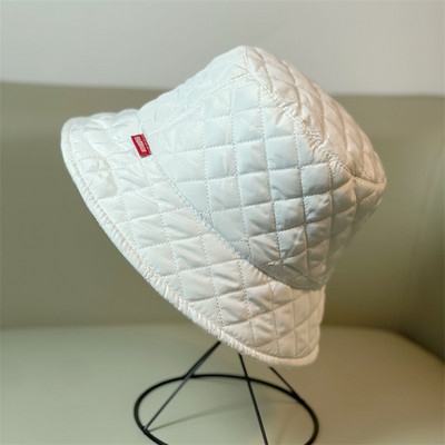 Jesen Zima Muškarci Žene Topla ultra lagana donja pamučna ribarska kapa s rombastom mrežom Unisex korejska verzija Vasin ribička kapa