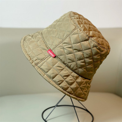 Jesen Zima Muškarci Žene Topla ultra lagana donja pamučna ribarska kapa s rombastom mrežom Unisex korejska verzija Vasin ribička kapa