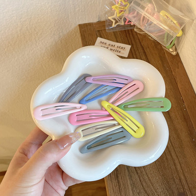 10 bucăți/set agrafă de păr pentru copii de înaltă calitate Makaron BB agrafă stea cu cinci colțuri picătură de apă agrafă pentru breton pentru bebeluși accesorii de păr