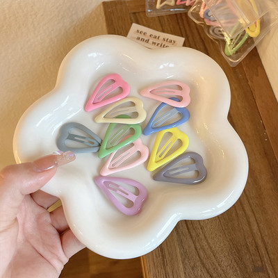 10 bucăți/set agrafă de păr pentru copii de înaltă calitate Makaron BB agrafă stea cu cinci colțuri picătură de apă agrafă pentru breton pentru bebeluși accesorii de păr