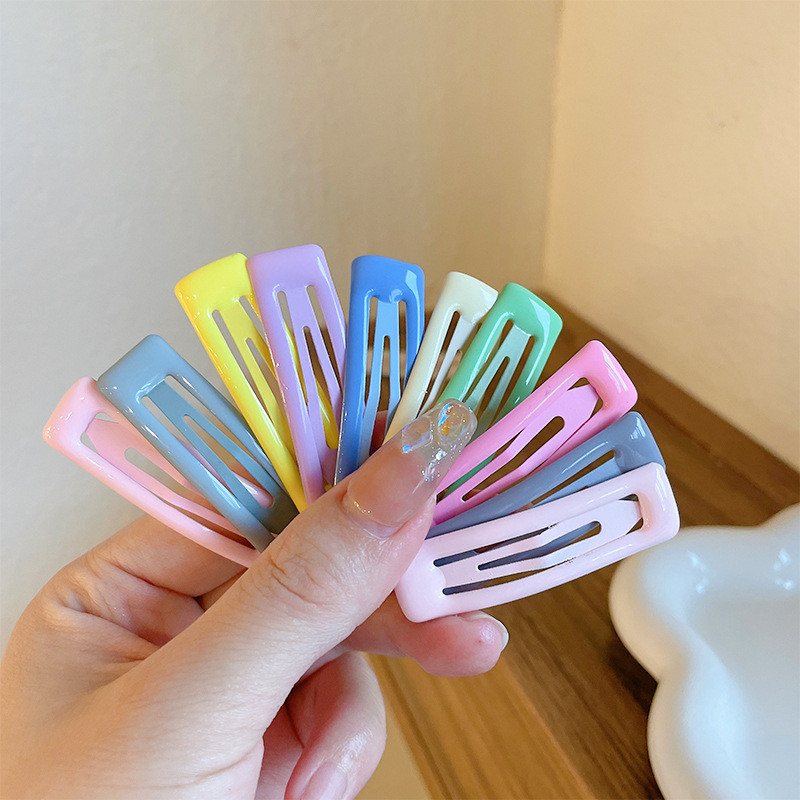 10 bucăți/set agrafă de păr pentru copii de înaltă calitate Makaron BB agrafă stea cu cinci colțuri picătură de apă agrafă pentru breton pentru bebeluși accesorii de păr