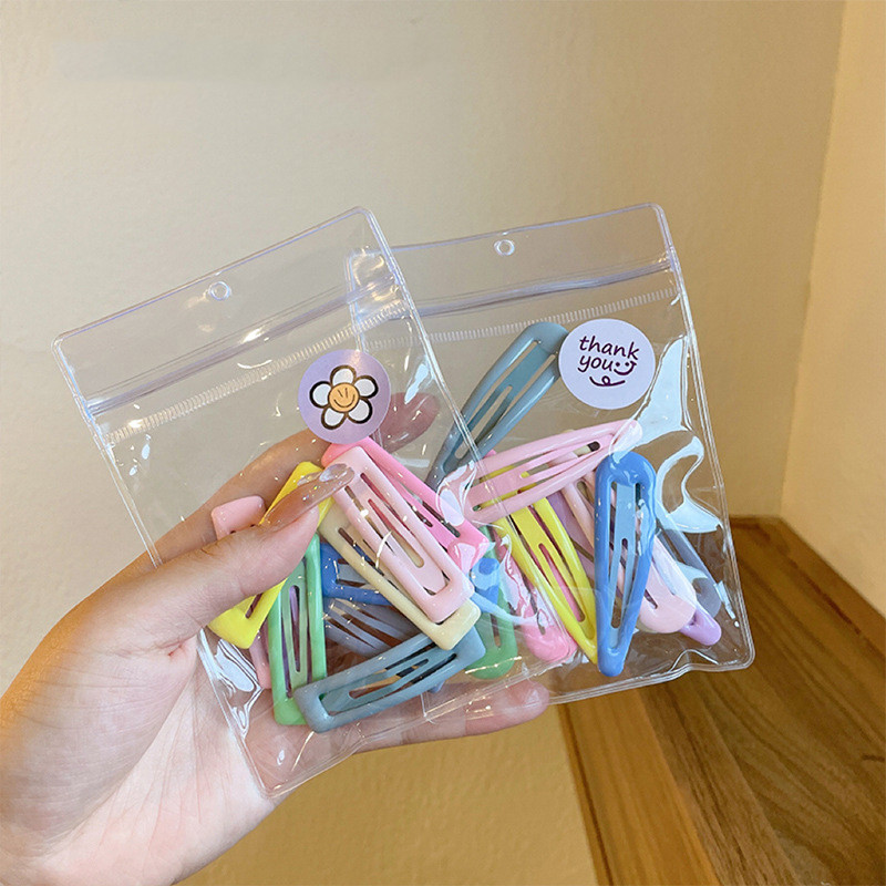 10 bucăți/set agrafă de păr pentru copii de înaltă calitate Makaron BB agrafă stea cu cinci colțuri picătură de apă agrafă pentru breton pentru bebeluși accesorii de păr