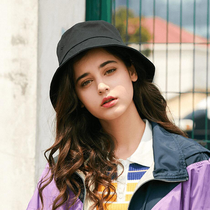 Ljetni šešir za žene velikog širokog oboda, mekani pamučni šeširi za sunčanje, jednobojni šeširi za sunčanje, prijenosna sklopiva panama kapa, ženske kape