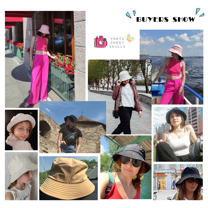 Ljetni šešir za žene velikog širokog oboda, mekani pamučni šeširi za sunčanje, jednobojni šeširi za sunčanje, prijenosna sklopiva panama kapa, ženske kape