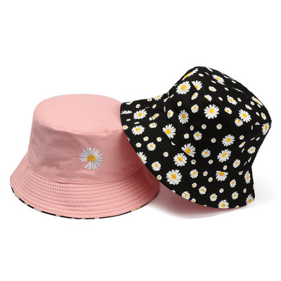 Margrietiņas Izšūti Spaiņi Cepure Govs Sievietēm Caurspīdīga Mežģīnes Ziedi Pludmale Panama Cepures Tops Snapback Mode Margrietiņa sauļošanās cepure vasara