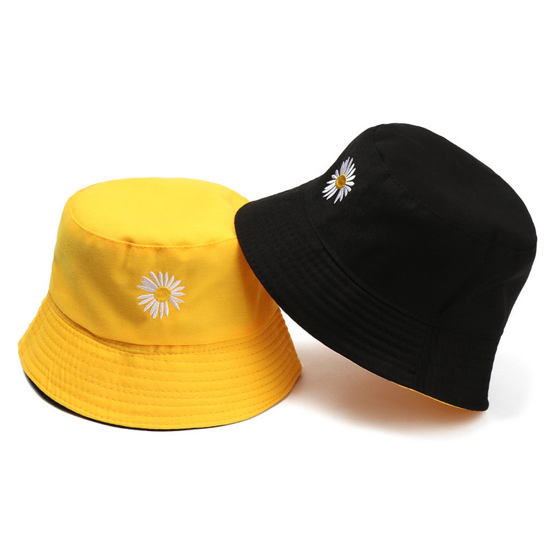 Tratinčice Vezene kante Šešir Kravlja Ženska prozirna čipkana cvijeće Panama šeširi Top Snapback Modna ljetna kapa za sunčanje s tratinčicama