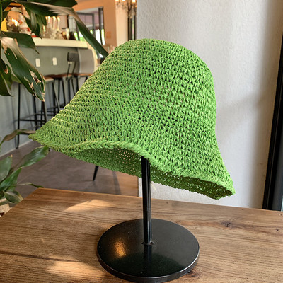 Ljeto 2022. Novi sklopivi slamnati šešir Šeširi za sunčanje na otvorenom za plažu za žene Jednobojni šešir s kantom Žene Goros Caliente Para Mujer