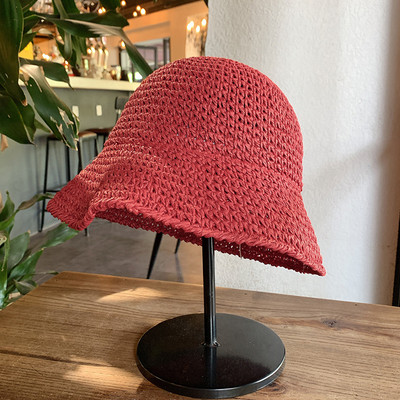 Ljeto 2022. Novi sklopivi slamnati šešir Šeširi za sunčanje na otvorenom za plažu za žene Jednobojni šešir s kantom Žene Goros Caliente Para Mujer